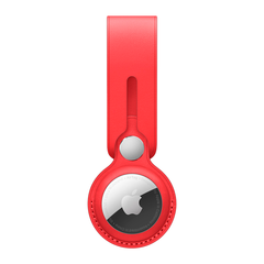 Кожаный брелок-подвеска Apple Leather Loop для AirTag, Red (Красный)