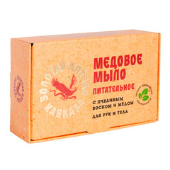 Медовое мыло «Питательное» с пчелиным воском и медом ТМ Золотая Аптека Кавказа