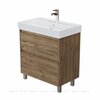Aquanet 348196 Тумба с раковиной Nova Lite 2.0 75 напольная цв. дуб рустикальный (348196)