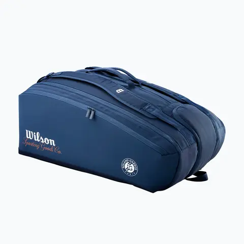 Теннисная сумка Wilson Roland Garros Session De Soiree Super Tour 15Pk 2026 (15 ракеток)