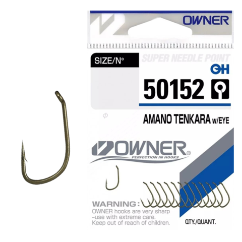 50152 № 6 Крючки OWNER AMANO TENKARA with eye / продажа от 5 уп.