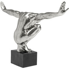 Объект декоративный Athlete XL «Атлет XL», Серебряный