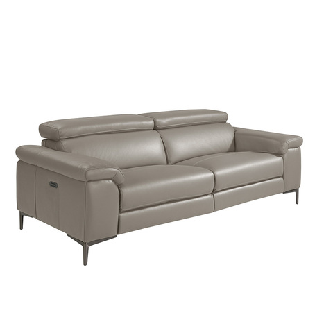 Фото: 3-х местный диван 5320-3P-M5655 / 6122 с кожаной обивкой и механизмом релаксации - основной вид