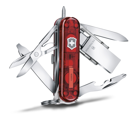 Нож-брелок Victorinox Midnight Manager@work, USB 16 Гб, 58 mm (4.6336.TG16)