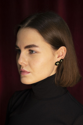 Серьги Васат mini, серебро 925, позолота 18k 6