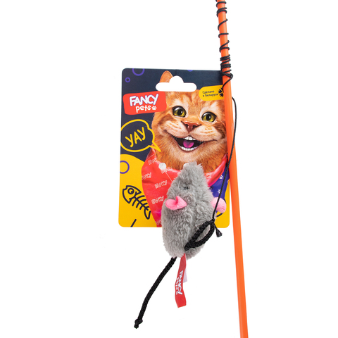 Fancy Pets игрушка для кошек дразнилка Мышка 42см
