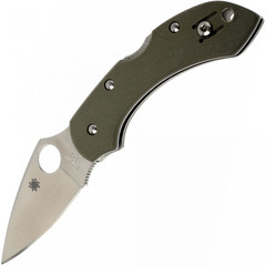 Фото Складной нож Dragonfly 2 Foliage Green - Spyderco C28GPFG, сталь VG-10 Satin Plain, рукоять стеклотекстолит G10, зелёный