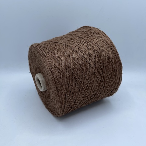Бобинная пряжа (пр.Италия),art-Viscolino 450м / 100 гр. 40%Лен 60%Вискоза , цвет-Светло-коричневый,меланж, арт.23644
