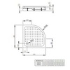 Radaway Rodos 4P99155-03 Душевой поддон 90х90 см