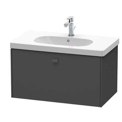 Duravit Brioso BR404604949 Тумба подвесная под раковину 820х469х452 мм, с 1 выдвижным ящиком, цвет графит матовый 43 (для 034285)