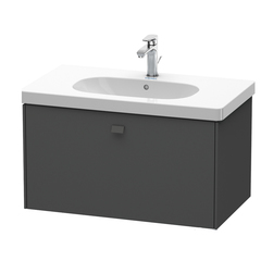 Duravit Brioso BR404604949 Тумба подвесная под раковину 820х469х452 мм, с 1 выдвижным ящиком, цвет графит матовый 43 (для 034285) фото