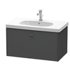 Duravit Brioso BR404604949 Тумба подвесная под раковину 820х469х452 мм, с 1 выдвижным ящиком, цвет графит матовый 43 (для 034285)