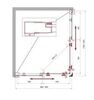 BelBagno Uno-195 UNO-195-AH-2-120/90-P-NERO Душевой уголок прямоугольный, 120x90, цвет: чёрный