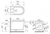 BelBagno BB1224CHR-SM Унитаз подвесной безободковый со скрытым креплением, цвет: белый