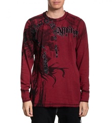 Пуловер двусторонний Affliction INDIAN CHIEF RED