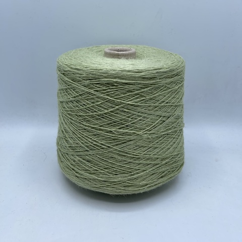 Бобинная пряжа (пр.Италия),art-Viscolino 450м / 100 гр. 40%Лен 60%Вискоза , цвет-Салатовый, арт.23645