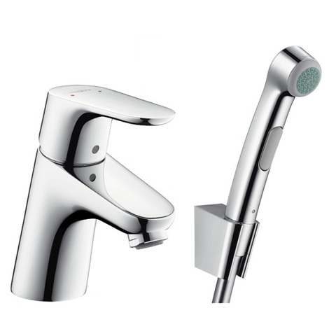 Hansgrohe Focus 31926000 Смеситель для раковины с гигиеническим душем с цепочкой