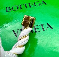 30455- Браслет lux витой из кожи и латуни в стиле BOTTEGA