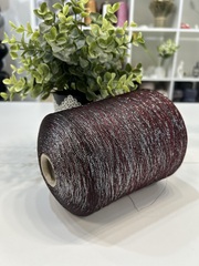 Вискоза с ПА LANIFICO DEL OLIVO SPA ROCHER 4200 бордовый с серебром