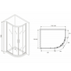 Abber Schwarzer Diamant AG01128B Душевой уголок, 120x80x195, цвет: чёрный