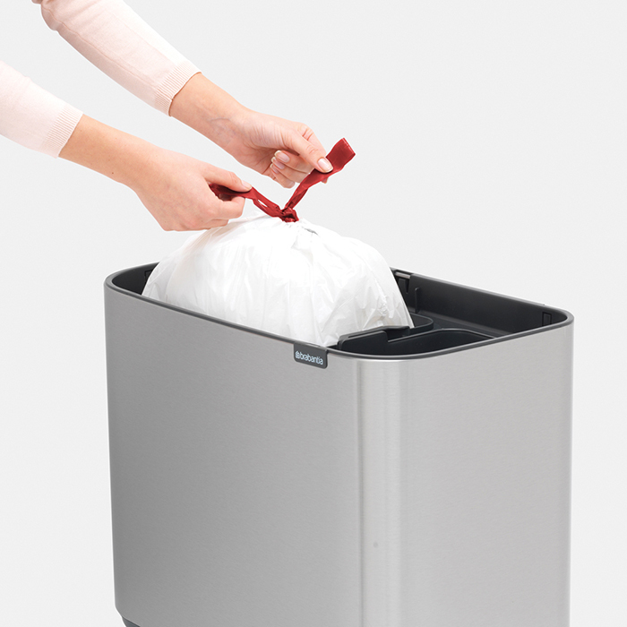 Мусорный бак Touch Bin Bo (11 л + 23 л), Стальной матовый (Fingerprint Proof), арт. 316227 - фото 4