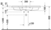 Duravit P3 Comforts 2332100060 Раковина мебельная