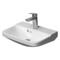 Duravit P3 Comforts 716450000 Раковина для рук с перел., с 1 отв. под смес., вкл. заглушку для перелива, хром, 450x320мм, цвет: Белый фото