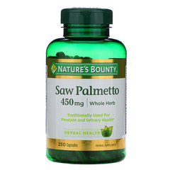 Nature's Bounty, Пальма сереноа, 450 мг, 250 капсул