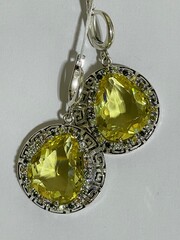 Олимп (серьги из серебра)