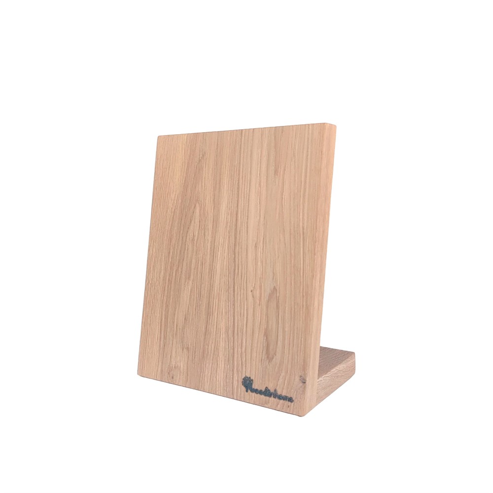 Подставка настольная магнитная для 4 ножей Woodinhome KS002SSOW, дуб