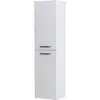 BelBagno DUE-1500-2A-SC-BM-P DUE Шкаф подвесной с двумя распашными дверцами с доводчиками, с двумя полками, универсальный, Белый металлик, 400x300x1500