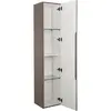 BelBagno UNO-1600-1A-SC-СO Шкаф подвесной с фрезерованной ручкой с торца фасада одной распашн. дверц. довод., дв. полки, ун.,330x300x1600, Бежевый Мат.