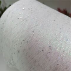 Sequin Lurex люрекс с пайеткой 3000м/100гр 004 Белый, пайетка галографическая