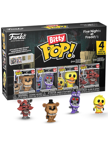 Funko Bitty POP! FNAF (Withered Freddy + Bonnie + Chica + Foxy) 4PK