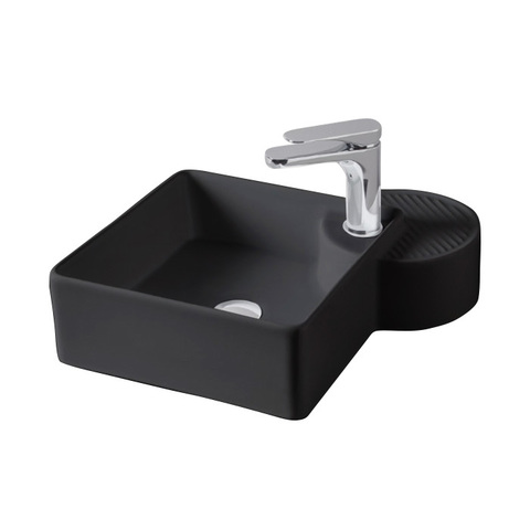 ArtCeram Cartesio CAL003 17 00 NERO MATT *1 Раковина накладная, 44x44, цвет: чёрный