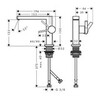 Hansgrohe Tecturis E 73020000 Смеситель для раковины, однорычажный, Fine 110 CoolStart с клапаном push-ope