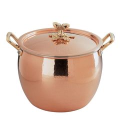 Кастрюля с крышкой 24см (7,5л), крышка с бронзовой декорированной ручкой, RUFFONI Historia decor арт. 3102-24B Ruffoni