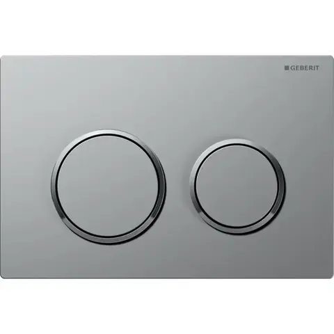 Geberit Omega 115.085.JQ.1 Смывная клавиша, двойной смыв: лакированный матовый хром, с легкоочищаемой поверхностью, глянцевый хром