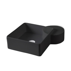 ArtCeram Cartesio CAL003 17 99 NERO MATT *0 Раковина накладная, 44x44, цвет: чёрный фото