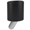 Gessi Ovale 25618#031 Стакан настенный черный, цвет: хром