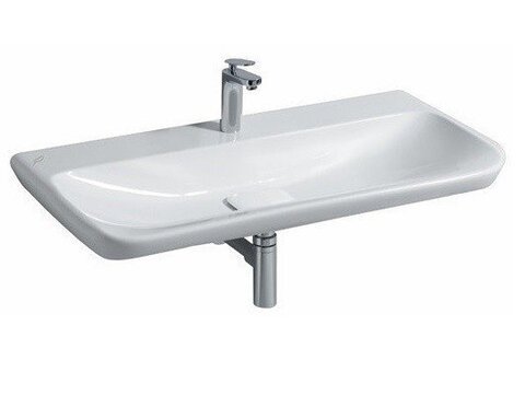Geberit myDay 125400600 Раковина 100x48см, белый / Специальное керамическое покрытие KeraTect