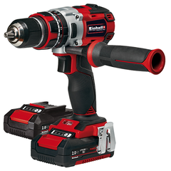 Дрель-шуруповерт 18V Einhell Profi PXC TE-CD 18 Li-i BL ударная б/щ 60Нм 2АКБ 2Ач и ЗУ