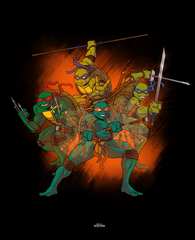 Открытка "Teenage Mutant Ninja Turtles"