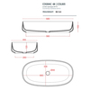 ArtCeram COL005 17 34 ArtCeram COGNAC Раковина настольная 68x35 см, цвет матовый черный, Saniglaze