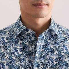 Сорочка мужская Seidensticker Slim Fit 01.849884-54 с фантастическим принтом