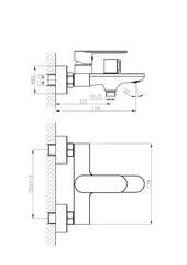 Смеситель для ванны Haiba HB60590-7 черный