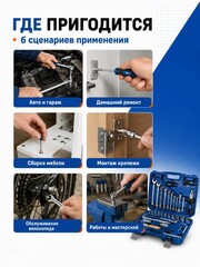 Набор инструмента универсальный КОБАЛЬТ 1/2