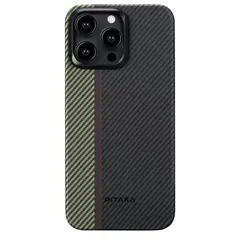 Чехол из арамидного волокна с поддержкой MagSafe PITAKA Fusion Weaving MagEZ Case 4 600D для iPhone 15 Pro Max, Overture (Увертюра)