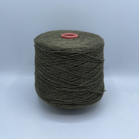 Бобинная пряжа (пр.Италия),art-Viscolino 450м / 100 гр. 40%Лен 60%Вискоза , цвет-Хаки, арт.23647