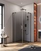 Cezares Slider SLIDER-A-2-90/100-GRIGIO-CR Душевой уголок, цвет: хром